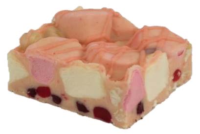 White Rocky Road Slice